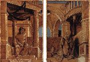 HOLBEIN, Hans the Younger Diptych with Christ and the Mater Dolorosa oil painting